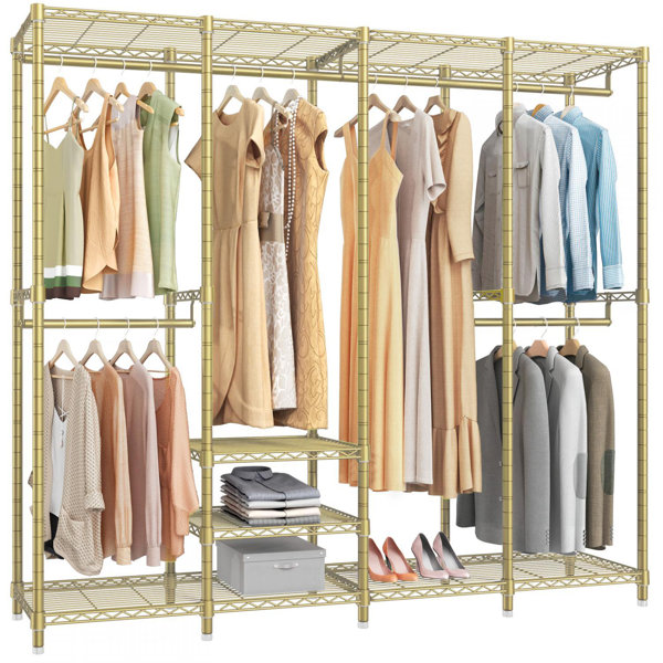 Rebrilliant Itha 76'' Metal Clothes Rack & Reviews Wayfair